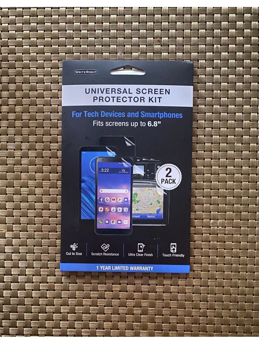 WriteRight Universal Screen Protector for Screens up to 6.8” 2-Pack